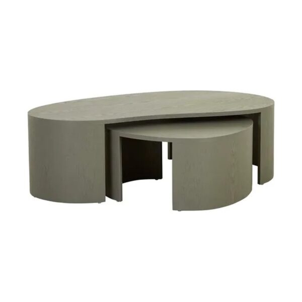 Oberon curved ash nesting coffee tables