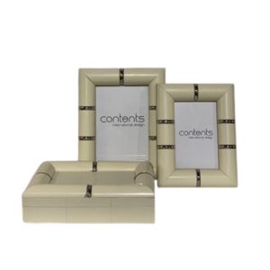 Bone Resin Metal Frame & Box