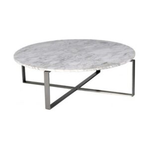Lyla marble and stainless steel coffee table