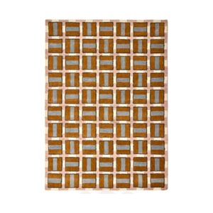 Tallen orange patterned rug