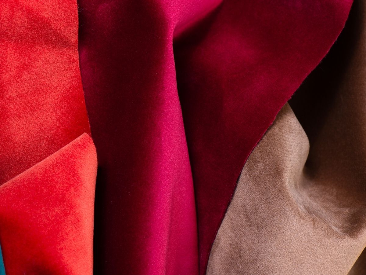 Velvet fabric swatch